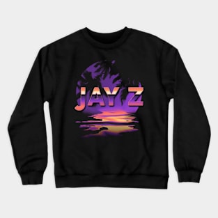 Thanksgiving Jay Name Z Vintage Styles Purple 70s 80s 90s Crewneck Sweatshirt